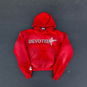 Nouveauté : sweat-shirts pour hommes en coton 100% avec broderie et strass, teinture unie, logo personnalisé pour la vente en ligne - Product Image 2