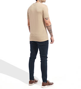 Été Offre Spéciale prix le moins cher OEM fabricant pull à manches étroites 100% coton pull à manches courtes t-shirt pour hommes - Product Image 3