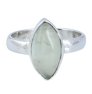 Marquesa Prehnita piedra preciosa 925 anillo de plata esterlina joyería plateado anillo de moda para boda, aniversario para Unisex - Product Image 5