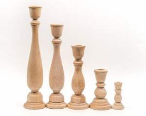 Support de bougie en bois massif fait main, écologique, pour une décoration intérieure durable, design minimaliste, utilisation longue durée pour Noël - Product Image 3