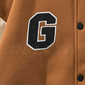 Sudadera de Talla Grande Hecha en Pakistán, Mangas Largas, Chaqueta Letterman con Bordado Chenille, Superventas - Product Image 6