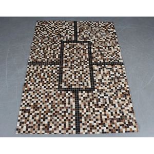 Premium Cowhide Patchwork Rug-<b>Large</b> Handmade <b>Plush</b> Carpet for Living Room and Bedroom - Product Image 1