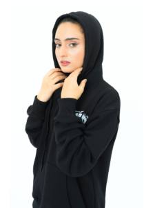 Sudadera con Capucha de Invierno para Mujer, Personalizada con Logotipo OEM, Forro Polar, Talla Grande, Impermeable, Cálida, Informal, Estilo Urbano - Product Image 3