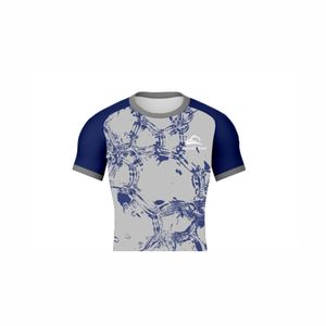 Hombres exigentes Rash Guard Spandex MMA Rash Guard Mangas cortas Compresión BJJ Rash Guard - Product Image 4