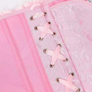 Best Selling Low MOQ Breathable Medium Control <b>Leather</b> Over Bust Corset Latest Style Solid Color - Product Image 6