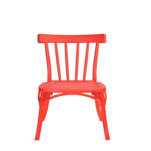 Durable Red Plastic Windsor Armless <b>Dining</b> <b>Chair</b> Stackable for Outdoor Use Hotel Apartment Villa Wedding Banquet Events Bedroom - Product Image 4