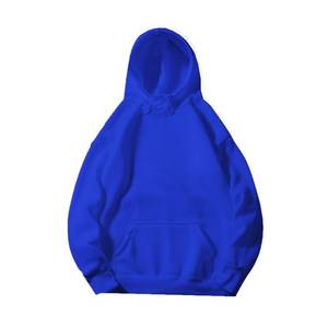 Sweat-shirt à capuche pour homme, automne, grande taille, manches longues, cordon de serrage, pull-over, écologique, respirant, décontracté, uni, sweat-shirt uni - Product Image 6