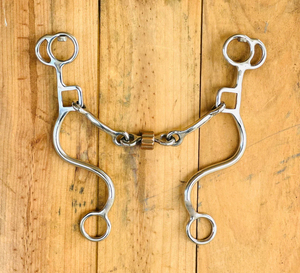 Bocado de caballo de vástago largo de acero inoxidable pulido y liso para equitación, proveedor mayorista de artículos para caballos - Product Image 5