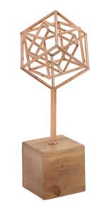 Table d'appoint moderne en forme de cœur, ensemble d'articles décoratifs pour la maison, 2 sculptures fantaisie pour salon, fabricant en gros de corde en métal - Product Image 6