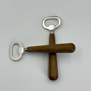 Ouvre-bouteille en bois de qualité supérieure, design élégant fait à la main, métal robuste, antirouille, longue durée de vie, idéal pour les bars, les cuisines et les boissons - Product Image 3
