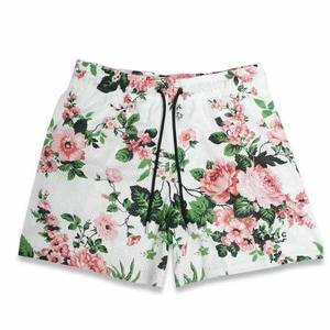 Shorts de course surdimensionnés Polyester maille basket-ball Shorts rayure ourlet poches été basique hommes maille sublimation conception Shorts - Product Image 1