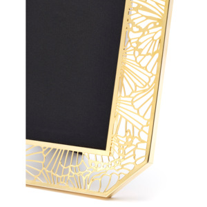 Cadre photo en verre et laiton découpé au laser, style moderne et tendance, avec motif en relief/découpé, pour la décoration intérieure, les mariages et l'utilisation sur bureau - Product Image 6