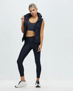 Chaleco Acolchado para Mujer, Estilo Crop, Cuello Alto, Cierre de Cremallera, Sin Mangas, Secado Rápido, Transpirable, OEM - Product Image 3