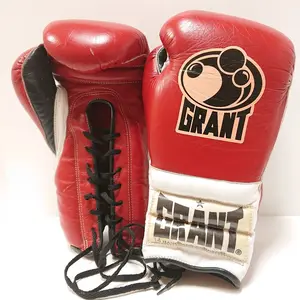 Neuankömmling Kunden spezifische Größe oder Logo Gedruckte verdickte PU-Leder Fighting Wear Box handschuhe von Viky Industries