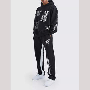 Wholesale Fashion Slim Fit Men Tracksuit <b>Set</b> Cotton Polyester Training Jogging Suit for Spring and Winter - Product Image 1