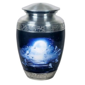 Top classique en aluminium adulte crémation urnes tourbillon fini indien fait grandes cendres humaines urnes en métal avec des prix raisonnables - Product Image 5
