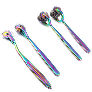 Juego de 4 Uds. Wartenberg Neuro Pinwheel herramienta de probador de nervios sensoriales de 1 3 5 7 herramientas de diagnóstico de cabeza con revestimiento de titanio - Product Image 1