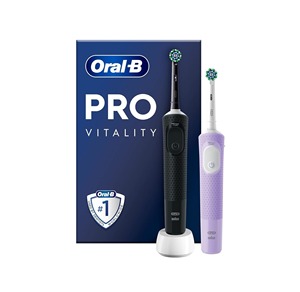 Cepillo de Dientes Eléctrico Oral-B Vitality Pro, Paquete Doble con 2 Cepillos de Repuesto, 3 Modos de Limpieza - Product Image 1