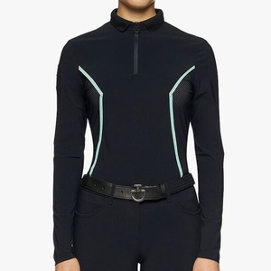 Nouvel arrivage de chemises d'équitation pour femmes Baselayer Top Show Shirt Sportswear Vêtements équestres personnalisés Chemise d'équitation en gros - Product Image 4