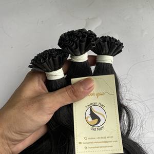 Factory Double Drawn Virgin Raw 100% Remy Human Hair Prebonded Keratin <b>Nail</b> U Tip Hair <b>Extensions</b> - Product Image 4