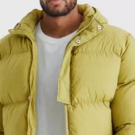 Veste parka sur mesure pour homme, respirante, longue, d'hiver, à manches longues, fermeture éclair, veste à bulles pour homme - Product Image 3