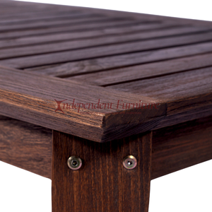 Mesa de centro de teca marrón rústica minimalista moderna para el hogar, sala de estar al aire libre, Patio, Hotel, cafetería, restaurante o Villa - Product Image 5