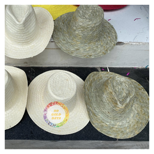 Sombrero Mexicano de Paja Natural con Cinta Personalizada - Caryln - Product Image 5