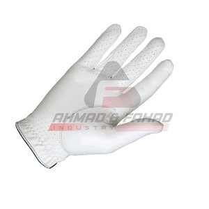 Gants de golf en cuir de mouton pour hommes gauchers de haute qualité avec logo personnalisé vente en gros de gants souples multicolores pour le sport - Product Image 5