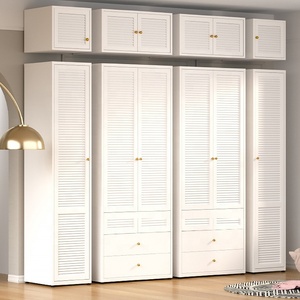 Armoire en acier moderne avec armoire de rangement supérieure |   Système de placards modulaires pour chambres de luxe – Conception de rangement <span class=keywords><strong>vertical</strong></span> type armoire - Product Image 4
