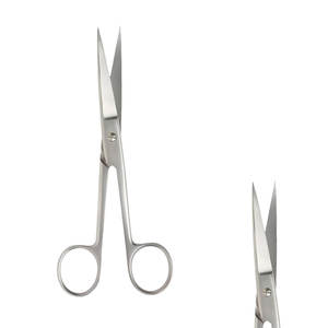 <b>Left</b> <b>Handed</b> Curved Dressing <b>Scissors</b> 145mm Long Silver/Gold Bow Surgical Stainless Steel Manual Ergonomic Instrument Pakistan - Product Image 1
