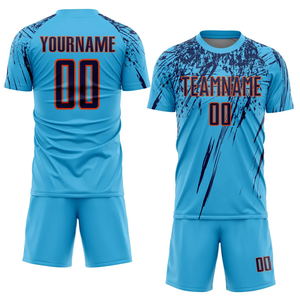 Top Trending Impresión personalizada Ropa de fútbol Jersey Sublimación personalizada Camiseta de fútbol para el equipo 100% Poliéster Uniforme de fútbol - Product Image 1