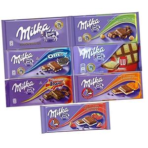 Precios Accesibles, Chocolate Milka Original de 100g - 300g en Venta, Chocolate Milka de 100g - Todos los Sabores Texto en árabe. Mejores Precios - Product Image 3