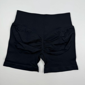 กางเกงขาสั้นปั่นจักรยานสำหรับเล่นยิมของผู้หญิงกางเกงผ้าโพลีเอสเตอร์เอวยางยืดระบายอากาศทรงผอมพอดีกับเอวซักโลโก้ - Product Image 1