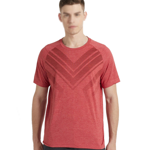 Camiseta de Algodón de Punto Grueso Personalizada por el Fabricante, Manga Corta, Cuello Redondo, Secado Rápido, Lisa para Hombre - Product Image 1