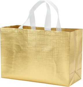 Bolsa de Regalo Promocional Extra Grande de PU Metálico Colorido, con Cierre de Cremallera, Diseño de Dibujos Animados, Laminación a Todo Color, para Compras - Product Image 1