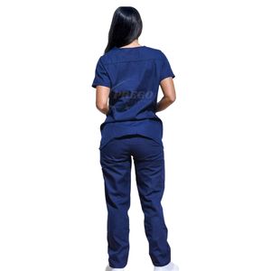 New Design Unisex Medical Nurse Uniform | Breathable Knitted Scrub <b>Set</b> for <b>Doctors</b> & Nurses | Customizable Nursing Scrubs - Product Image 2