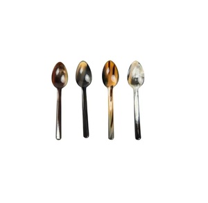 Cuillère en corne de boeuf hautement polie pour le dîner de mariage Cuillère Top Vente Nouveaux styles Cuillère de service en corne de buffle de qualité solide - Product Image 2