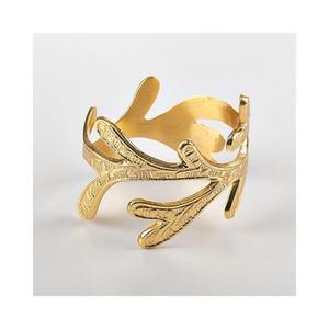 Hot Deer Design Restaurant Elegant Design Metal Napkin Ring Gold Plated Napkin Ring - Product Image 3