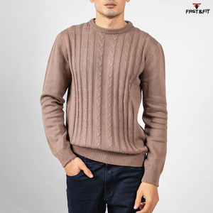 Pull en laine/cachemire tricoté d'hiver unisexe respirant, design décontracté, pull à manches longues pour homme, vêtement chaud, confort doux, tendance - Product Image 2