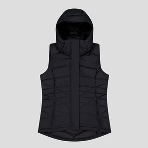 Gilet matelassé d'hiver CONMR personnalisé pour <span class=keywords><strong>femme</strong></span>, col montant, fermeture éclair, imperméable, coupe-vent, respirant, chaud, <span class=keywords><strong>sans</strong></span> manches - Product Image 4