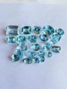 Mezcla de Aguamarina natural piedra preciosa de calidad AAA, corte experto, color azul vibrante, alta claridad y perfecto para cualquier fabricación de joyas - Product Image 3