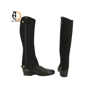 Botas de Equitación de Cuero de Alta Calidad, Mini Chaparreras para Montar a Caballo - Product Image 6