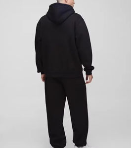 Ensemble de survêtement décontracté pour homme, dernier design, imprimé uni, manches longues, fermeture éclair intégrale, deux poches, coupe classique - Product Image 6