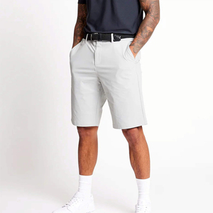 Ensemble deux pièces de polos et de shorts décontractés d'été avec logo personnalisé Ensembles de survêtement courts côtelés pour hommes Shorts pour hommes - Product Image 5