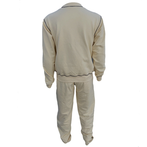 Customized Unisex Tracksuit Crew Neck Hoodies <b>Set</b> Printing Logo Men Casual Sweatsuit Training Wear Contrast Stitch <b>Jogger</b> <b>Sets</b> - Product Image 2