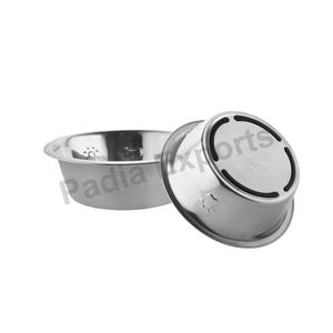 Cuenco antideslizante para mascotas, cuenco ecológico de acero inoxidable para mascotas, diseño sólido para gatos y perros - Product Image 1