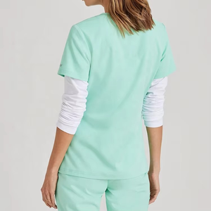 Vêtements d'infirmière en gros, ensembles d'uniformes, pantalons de jogging, uniformes d'hôpital, vêtements d'infirmière pour femmes, col en V, pantalons de jogging avec logo, combinaisons médicales - Product Image 2