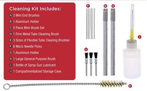 ชุดทำความสะอาดปืนพ่นสีสเปรย์23ชิ้นพร้อมกล่องสำหรับทำความสะอาด - Product Image 4