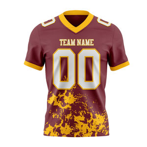 Camiseta de malla de fútbol para hombre adulto superventas, camiseta de fútbol americano de equipo de Club de media manga con diseño de sublimación - Product Image 1