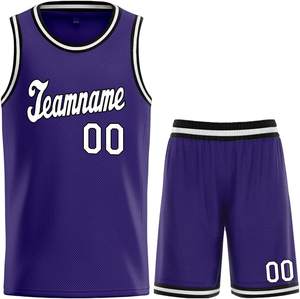 Uniforme de baloncesto para hombre de tamaño adulto hecho a medida superventas uniforme de baloncesto de hombre ajustado diseño OEM personalizado - Product Image 1
